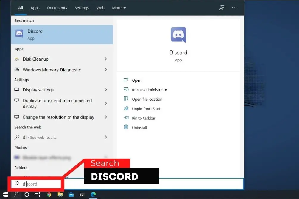 Search for Discord