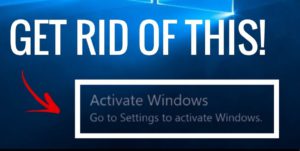 How to get rid of Windows 10 watermark