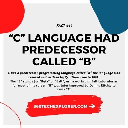 The C programming language had a predecessor called B
