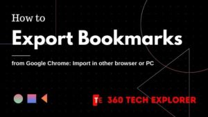 How to export Bookmarks from Google Chrome