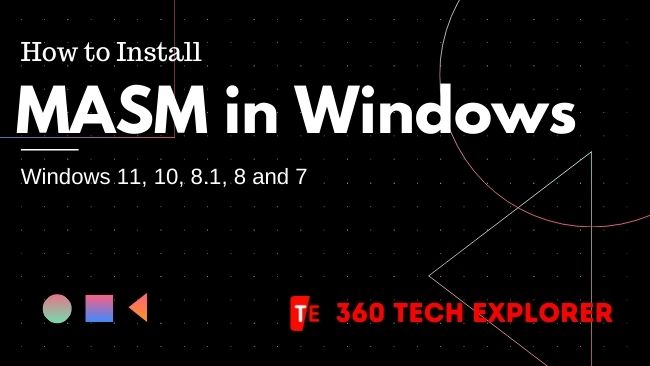How to Install MASM in Windows
